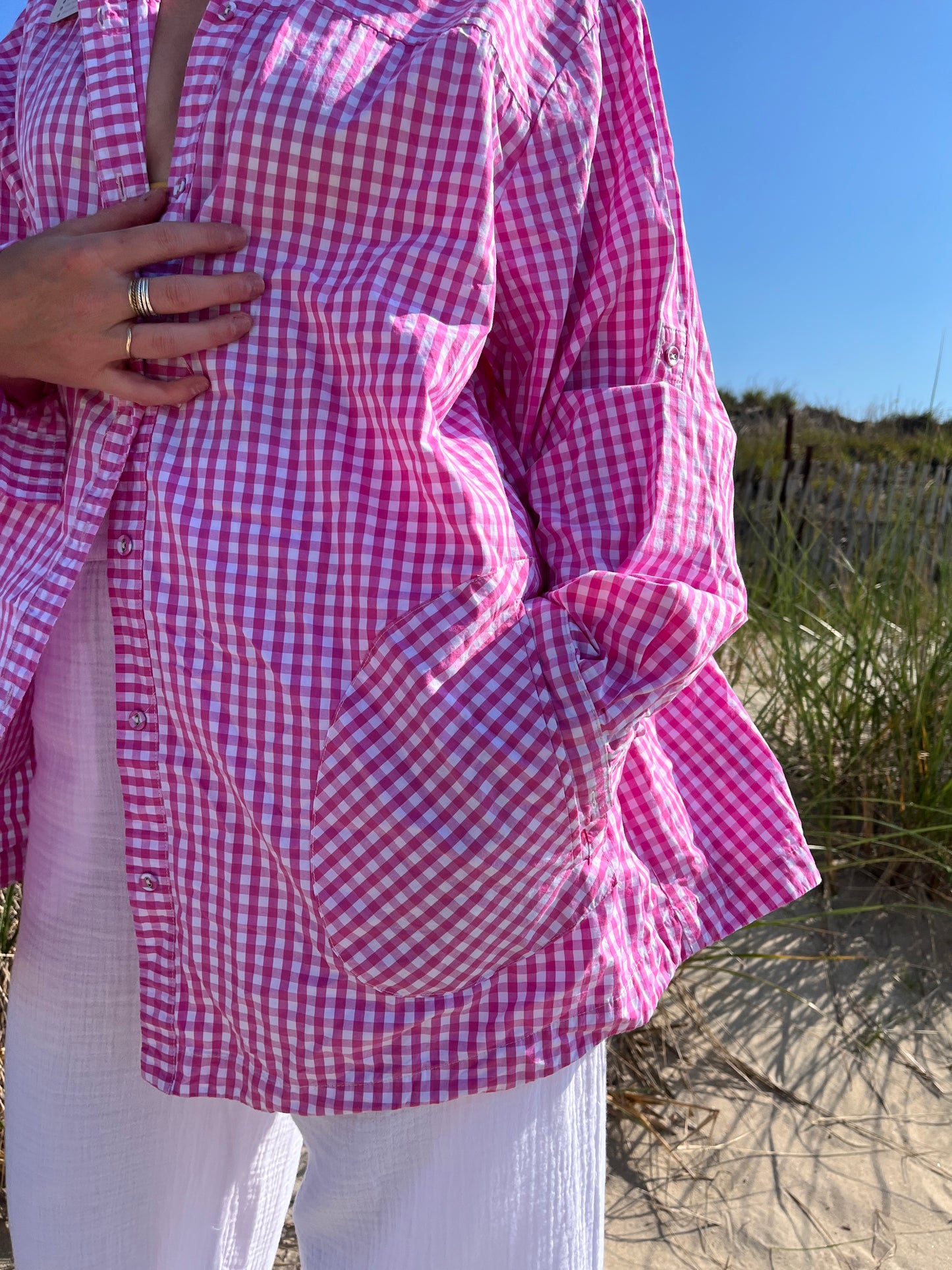 RIA buttondown top