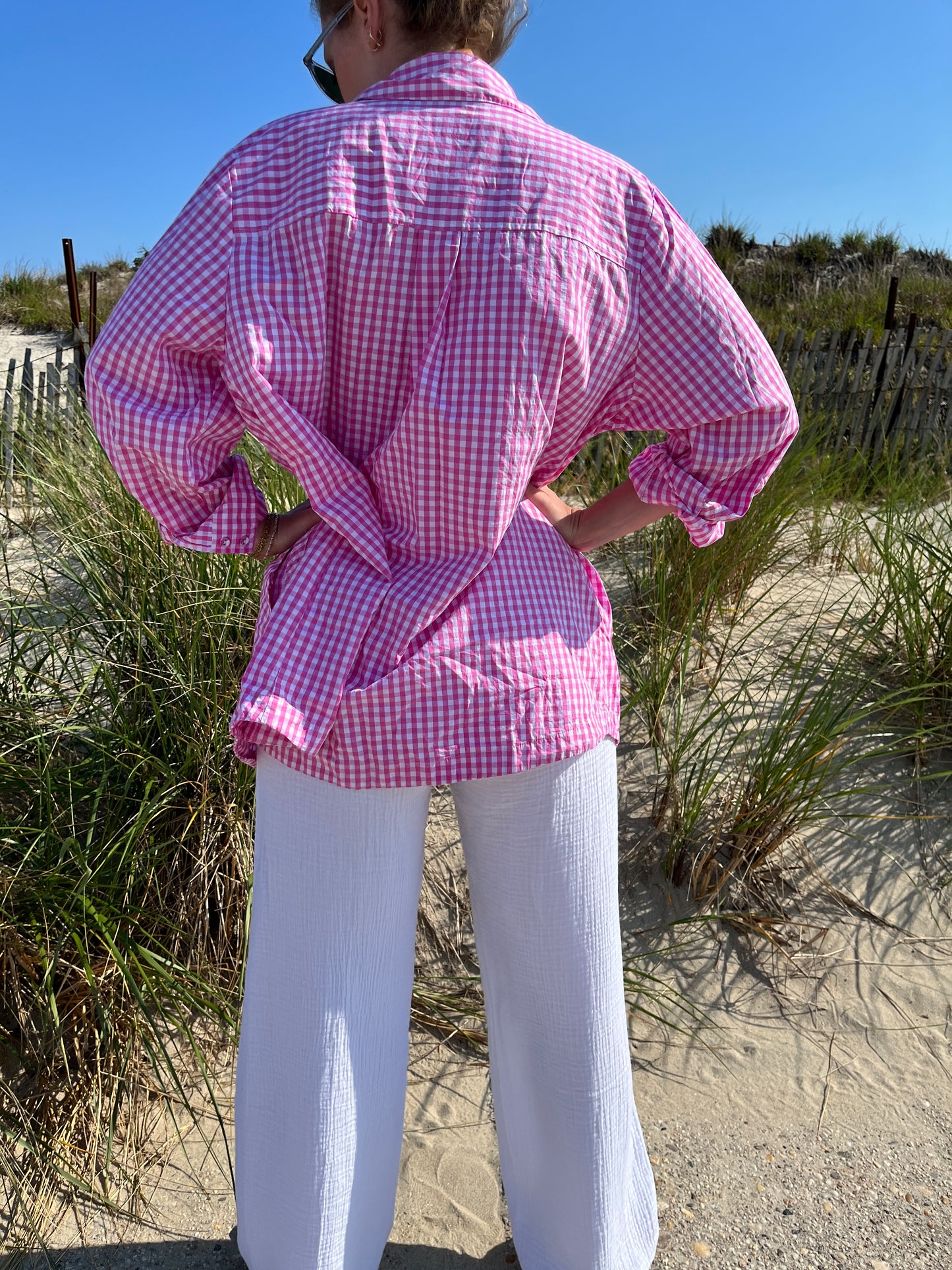 RIA buttondown top