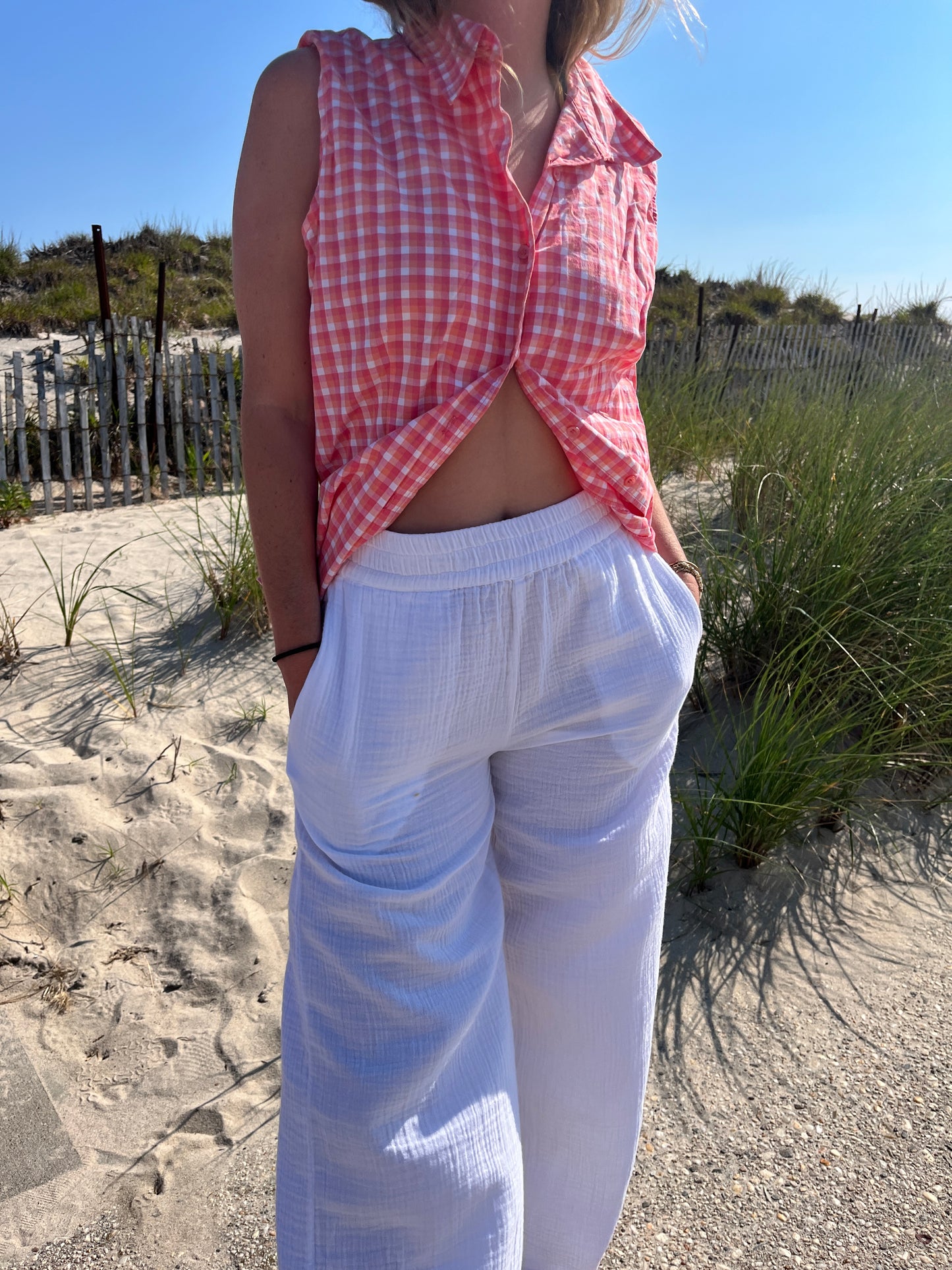 ELAINE buttondown tank