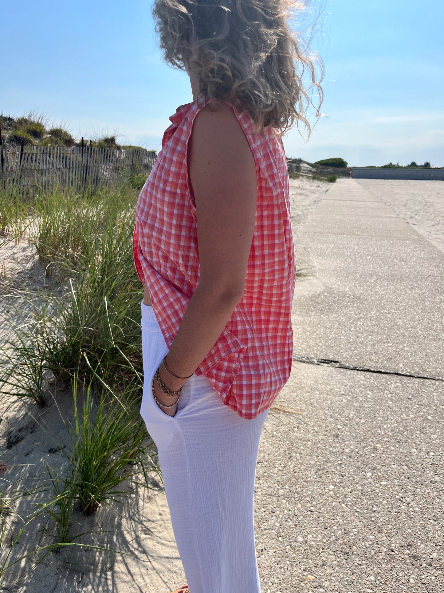 ELAINE buttondown tank
