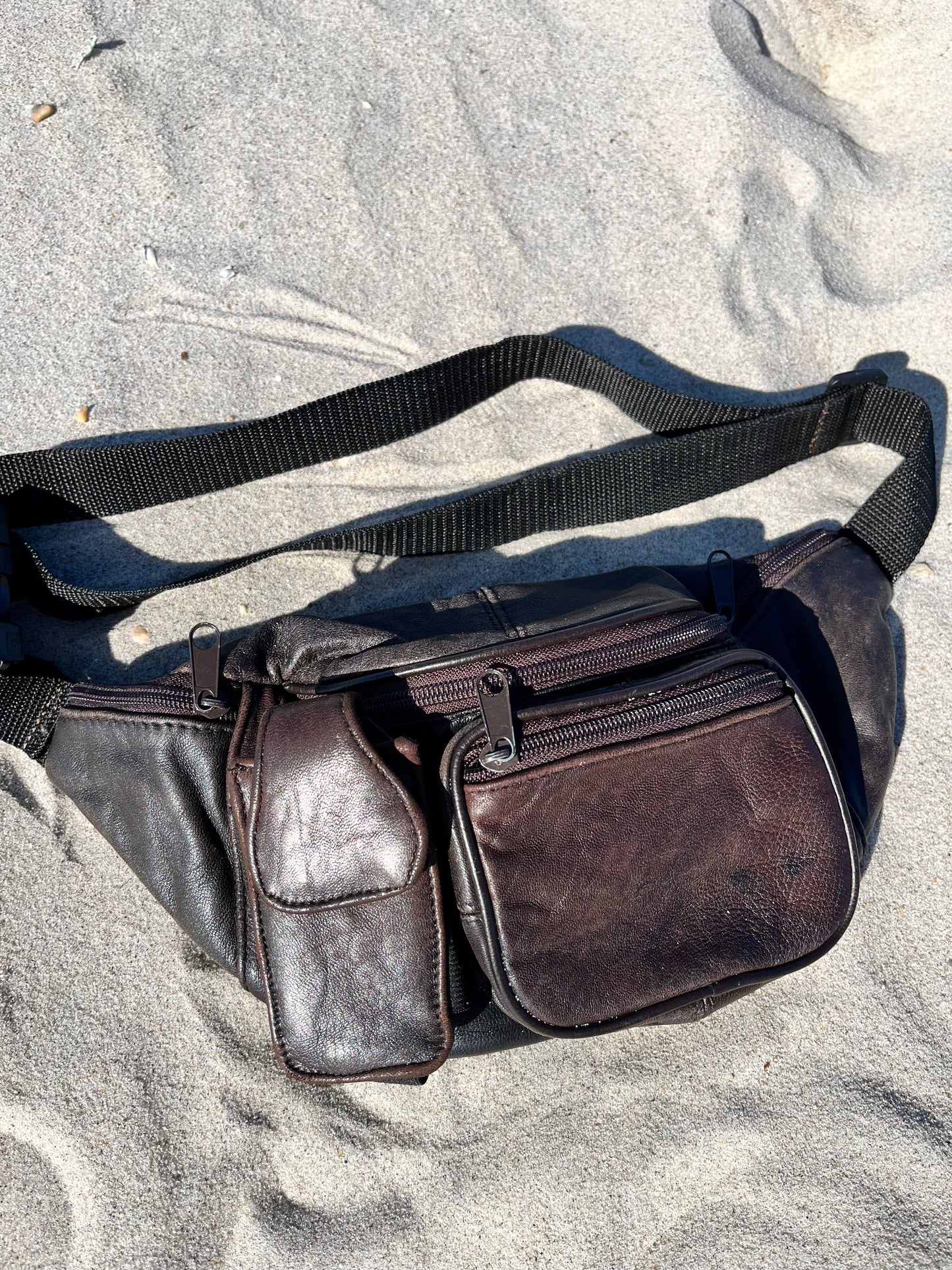 ON THE GO leather fanny pack