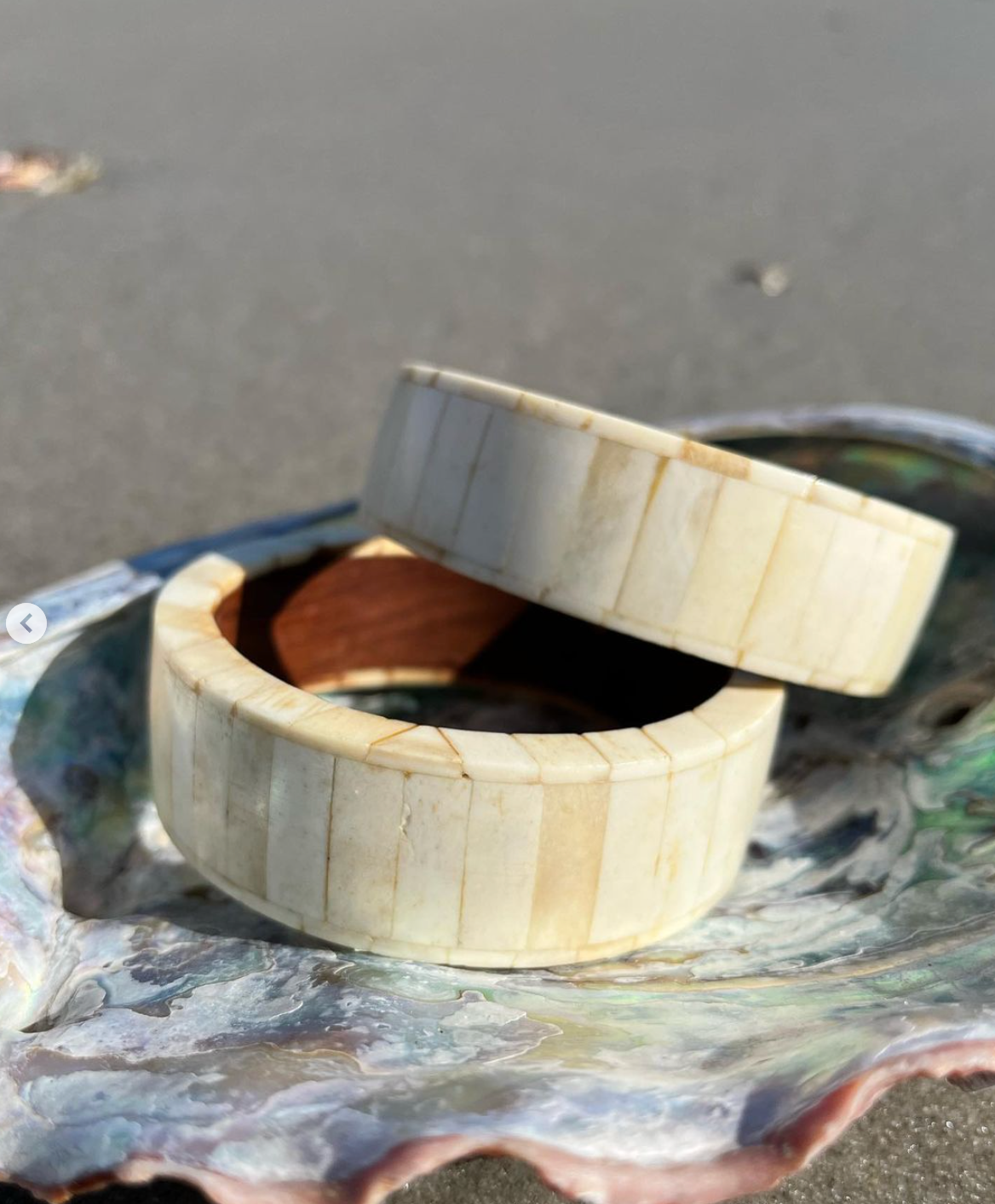HARVEST MOON bone bangle set