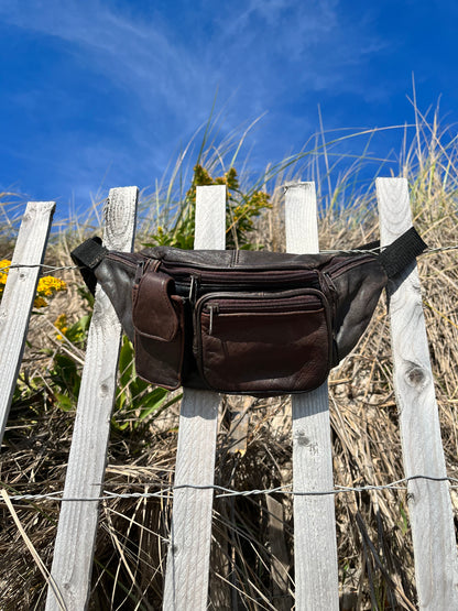 ON THE GO leather fanny pack